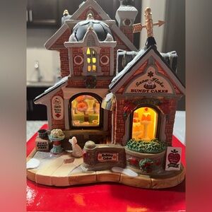 Snowflake Bundt Cakes Lemax village collection